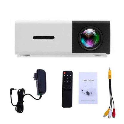 Mini Projector – 1080P Full HD Support, Portable LED Projector, 4K Video