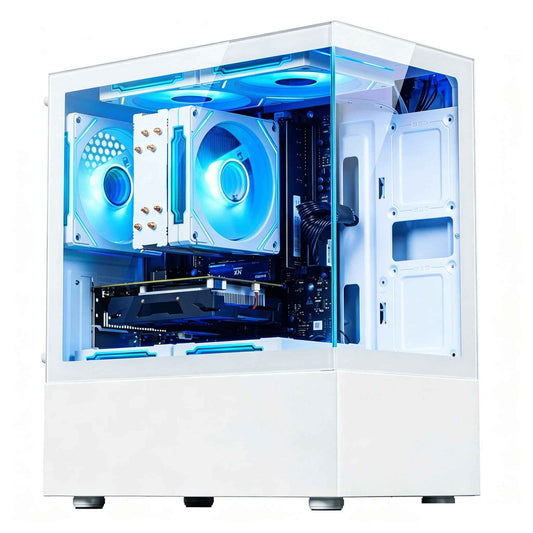 Elevate Your Skills with the High-Performance Gaming Desktop PC - AMD Ryzen 5, 16GB RAM, 512GB SSD, RX 560, WiFi 6