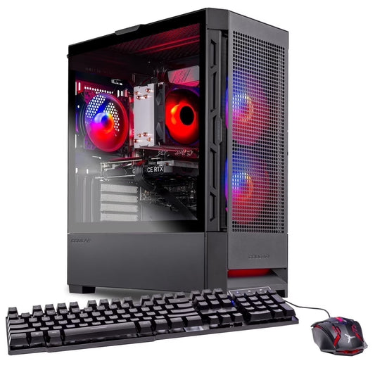 Blaze4 Mini Gaming PC, AMD Ryzen 5 5500 3.6Ghz, NVIDIA RTX 5060 Ti 8GB VRAM, 1TB Nvme SSD, 16GB DDR4 RAM 3200, 650W GOLD PSU, WI-FI 5, Windows 11, Desktop