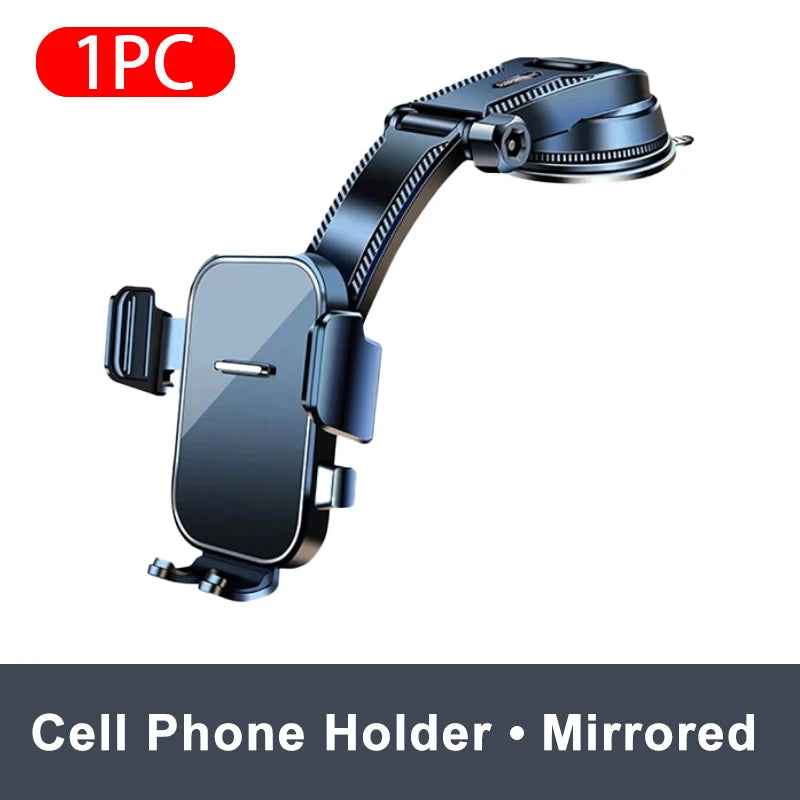 Secure Your Drive with the Universal Car Dashboard Phone Mount - The Ultimate GPS & Cellphone Holder for Windshield & Desk