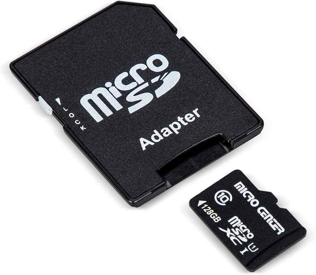Micro Center 128GB Class 10 MicroSDXC Card with Adapter - Ultimate High-Speed Storage for Your Devices - Perfect for Full HD Video, Photos, and More!