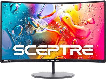 Elevate Your Gaming Experience with the 24-Inch Curved Gaming Monitor - R1500, 98% sRGB, Dual HDMI, Built-In Speakers, VESA Mountable