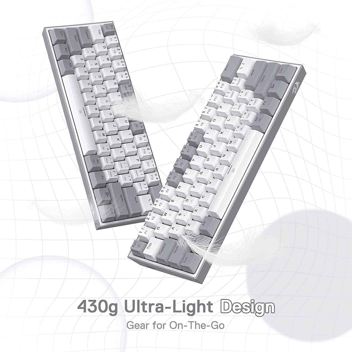 K617 Fizz 60% Compact RGB Gaming Mechanical Keyboard - Unleash Your Gaming Potential with Hot-Swappable Red Switches!