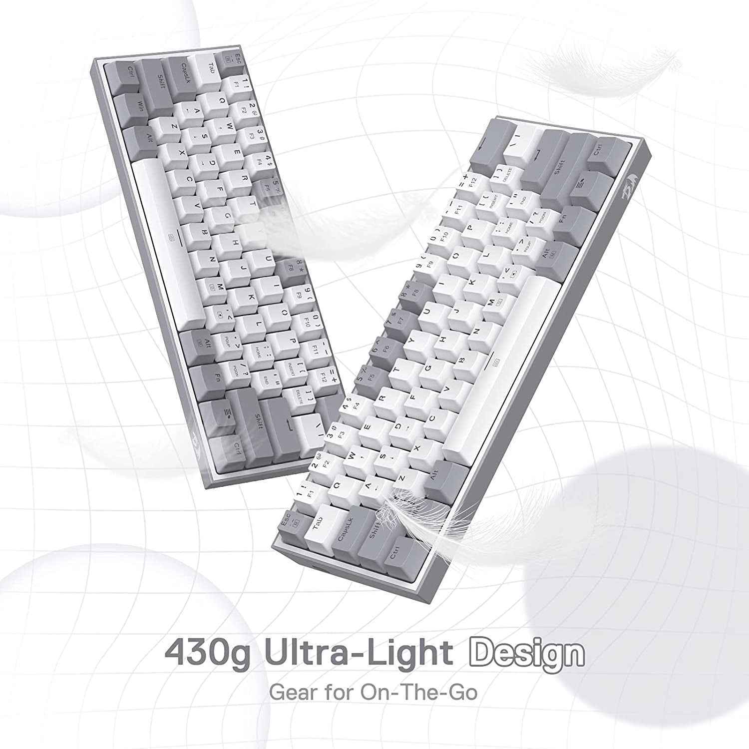 K617 Fizz 60% Compact RGB Gaming Mechanical Keyboard - Unleash Your Gaming Potential with Hot-Swappable Red Switches!