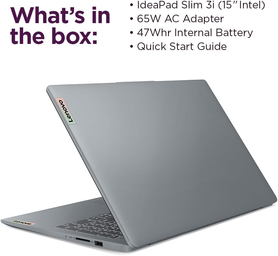 Discover the Lenovo Essential 15.6" FHD Laptop - Ultra-Sleek, High-Performance with Intel Processor & 128GB Storage for Effortless Everyday Use!