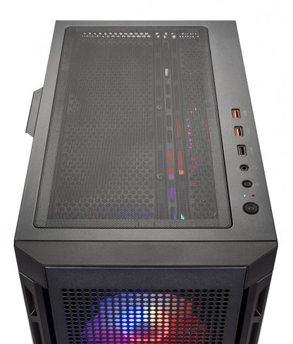 Blaze4 Mini Gaming PC, AMD Ryzen 5 5500 3.6Ghz, NVIDIA RTX 5060 Ti 8GB VRAM, 1TB Nvme SSD, 16GB DDR4 RAM 3200, 650W GOLD PSU, WI-FI 5, Windows 11, Desktop