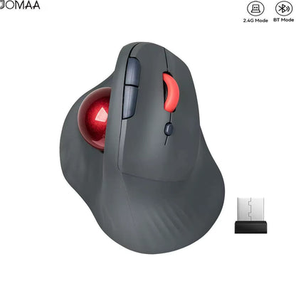 Revolutionize Your Workspace with Our Wireless Bluetooth Trackball Mouse - Ergonomic, Rechargeable, and Compatible with All Devices!