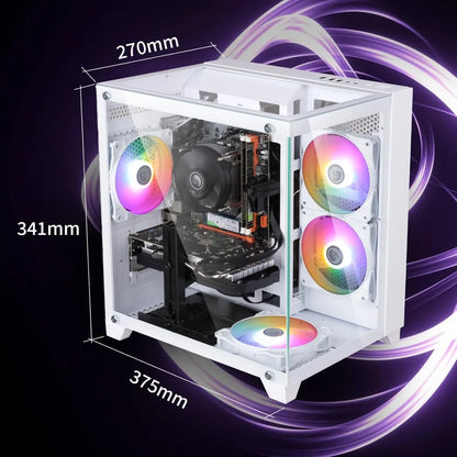 High-Performance Gaming PC - Intel Core i7, RX590 8GB, 16GB RAM, 512GB SSD, RGB Fans, WiFi 5.0