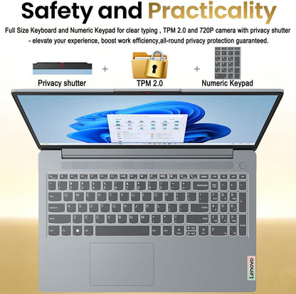 Discover the Lenovo Essential 15.6" FHD Laptop - Ultra-Sleek, High-Performance with Intel Processor & 128GB Storage for Effortless Everyday Use!