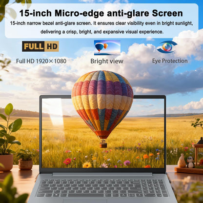 Discover the Lenovo Essential 15.6" FHD Laptop - Ultra-Sleek, High-Performance with Intel Processor & 128GB Storage for Effortless Everyday Use!