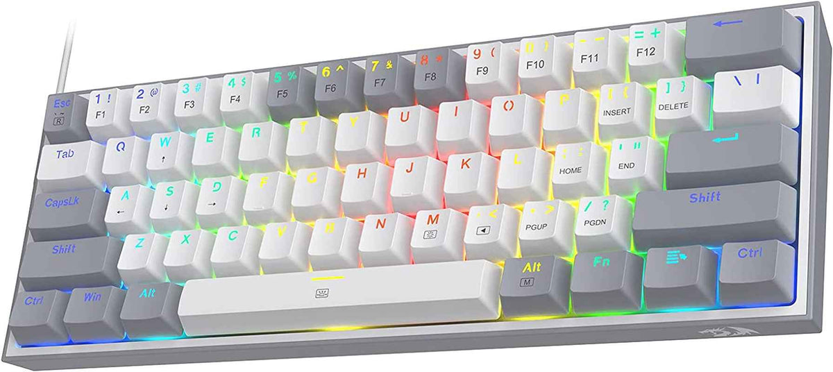 K617 Fizz 60% Compact RGB Gaming Mechanical Keyboard - Unleash Your Gaming Potential with Hot-Swappable Red Switches!