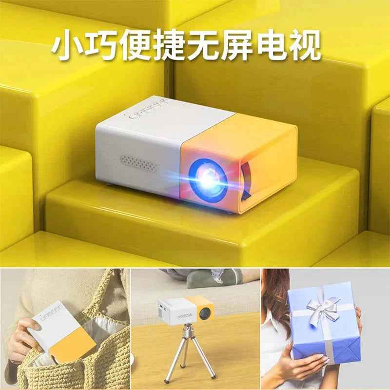 Mini Projector – 1080P Full HD Support, Portable LED Projector, 4K Video
