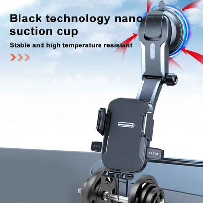 Secure Your Drive with the Universal Car Dashboard Phone Mount - The Ultimate GPS & Cellphone Holder for Windshield & Desk
