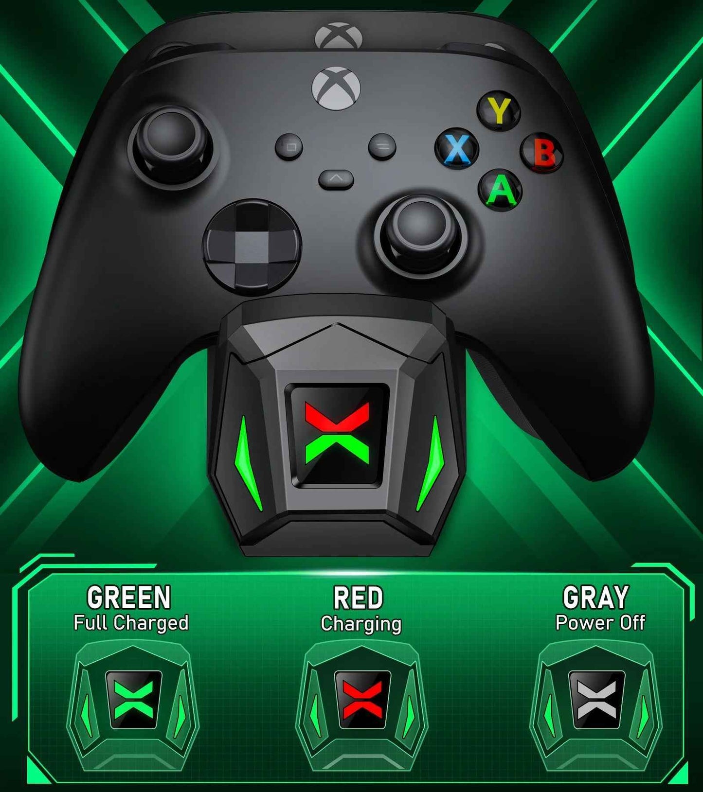 Ultimate Xbox Controller Charger with Dual 2550mAh Battery Packs - Unleash Endless Gaming Power!