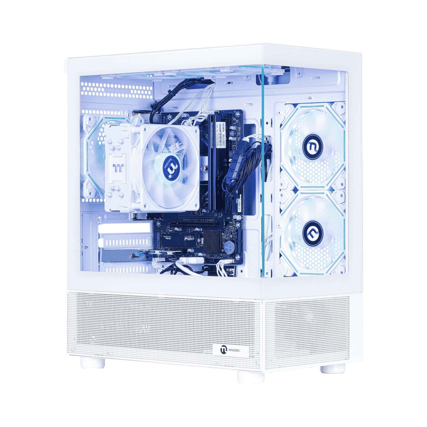 Unleash Your Gaming Potential with the Lumishore High-Performance Gaming PC - AMD Ryzen 5 5600GT, 16GB RAM, 1TB SSD, WiFi Ready!