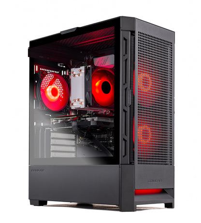 Blaze4 Mini Gaming PC, AMD Ryzen 5 5500 3.6Ghz, NVIDIA RTX 5060 Ti 8GB VRAM, 1TB Nvme SSD, 16GB DDR4 RAM 3200, 650W GOLD PSU, WI-FI 5, Windows 11, Desktop