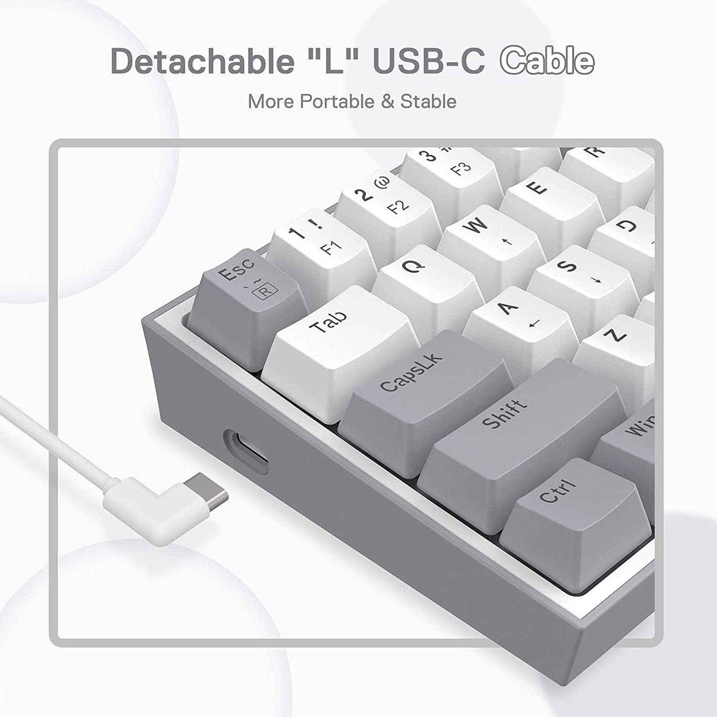 K617 Fizz 60% Compact RGB Gaming Mechanical Keyboard - Unleash Your Gaming Potential with Hot-Swappable Red Switches!