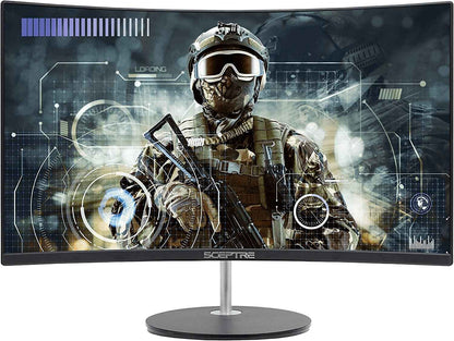 Elevate Your Gaming Experience with the 24-Inch Curved Gaming Monitor - R1500, 98% sRGB, Dual HDMI, Built-In Speakers, VESA Mountable