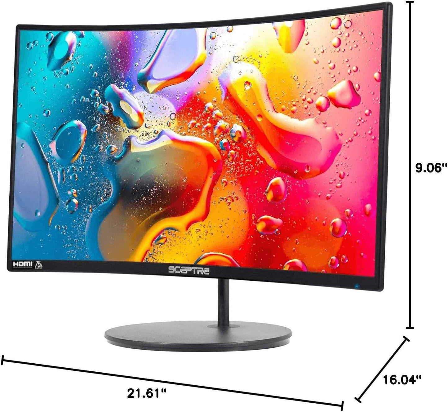 Elevate Your Gaming Experience with the 24-Inch Curved Gaming Monitor - R1500, 98% sRGB, Dual HDMI, Built-In Speakers, VESA Mountable
