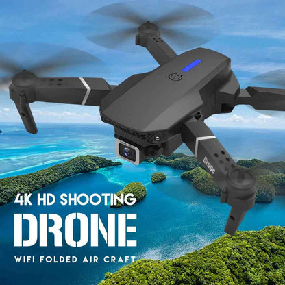 E88 Pro Foldable Quadcopter Drone - WIFI FPV, HD 4K Camera