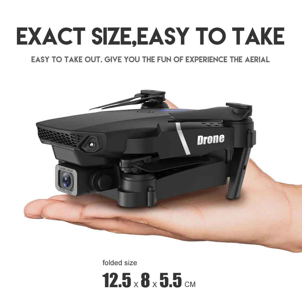 E88 Pro Foldable Quadcopter Drone - WIFI FPV, HD 4K Camera