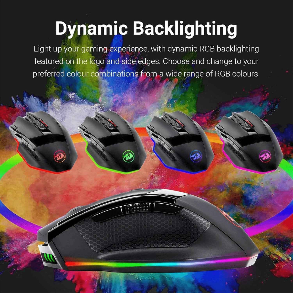 Transform Your Gameplay with the M801 Wireless RGB Gaming Mouse - Superior Precision, 9 Customizable Buttons & 16000 DPI