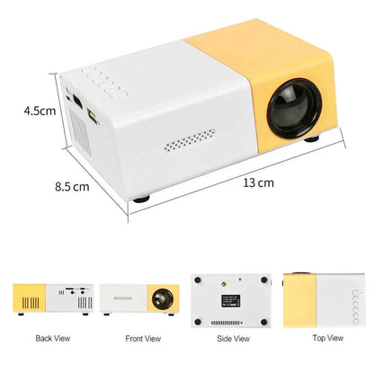 Mini Projector – 1080P Full HD Support, Portable LED Projector, 4K Video