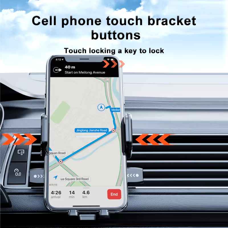 Secure Your Drive with the Universal Car Dashboard Phone Mount - The Ultimate GPS & Cellphone Holder for Windshield & Desk