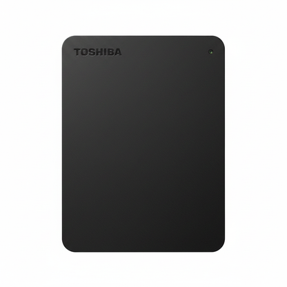 Canvio Basics 4TB hard drive top-down view